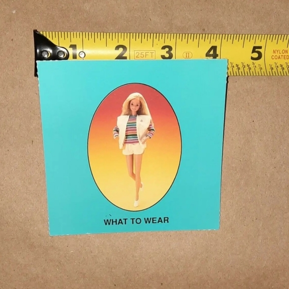 Vintage Barbie Card 1989 Barbie Just Us Girls Game Replacement Piece - Picture 6 of 7